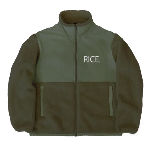 つじ農園オリジナルRICEグッズ Boa Fleece Jacket