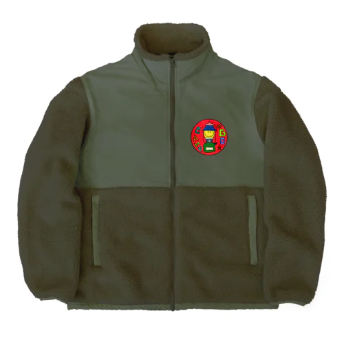 Go CAMP Red Boa Fleece Jacket