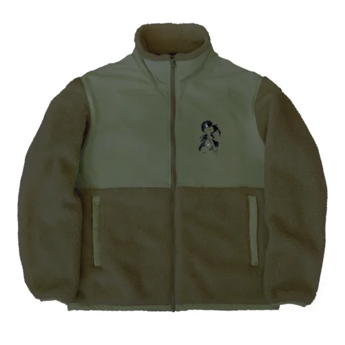 人体キュビズム Boa Fleece Jacket