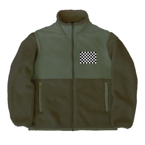 チェッカーフラッグ Boa Fleece Jacket