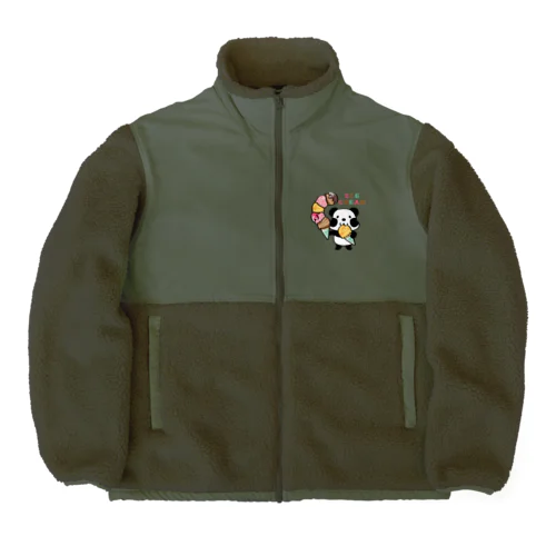 CT54ズレぱんだちゃん　アイスを食べよう_bs Boa Fleece Jacket