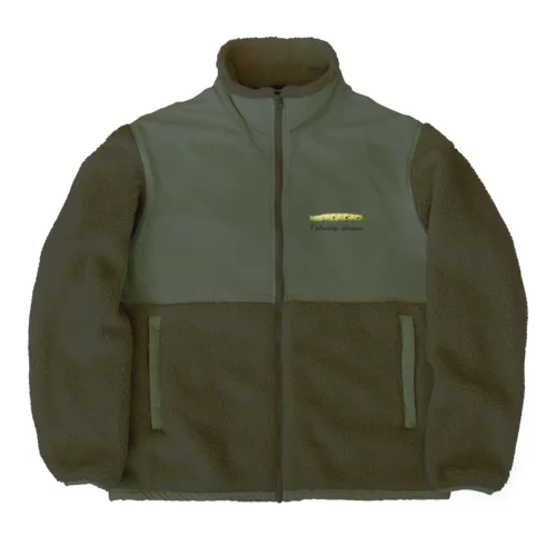 ウンモンスズメ幼虫と成虫 Boa Fleece Jacket