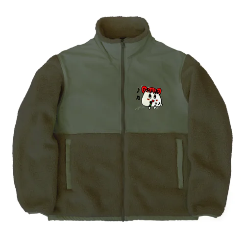 ウタハムちゃん(透明化) Boa Fleece Jacket
