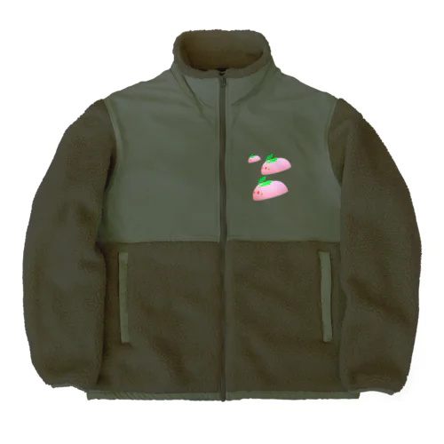 雪兎３🐰 Boa Fleece Jacket