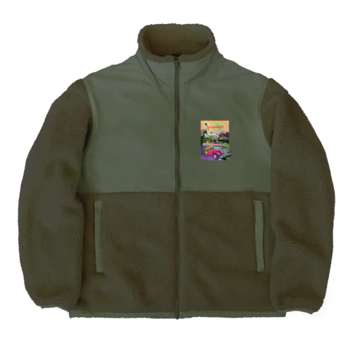 yunogo mango ! Boa Fleece Jacket