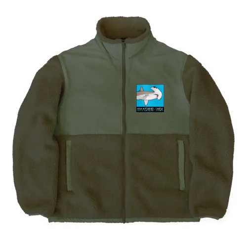 Hammerhead shark(撞木鮫) Boa Fleece Jacket