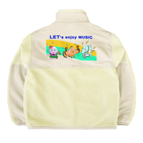 音楽で一つに。 Boa Fleece Jacket