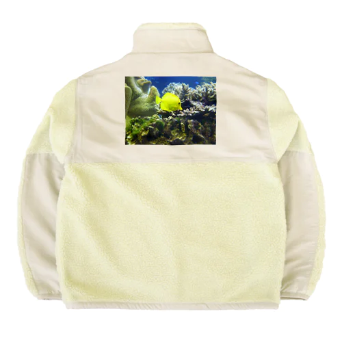 キイロハギ - Zebrasomaflavescens - Boa Fleece Jacket