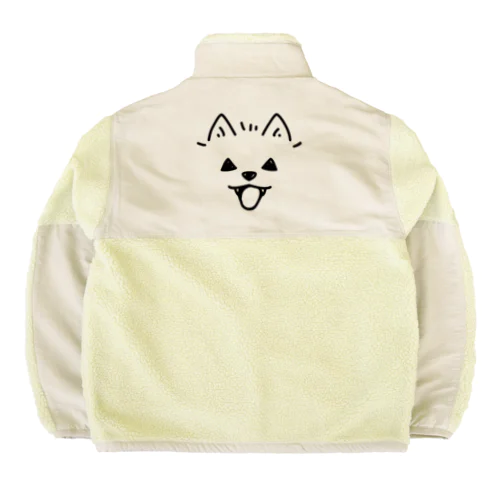 バックプリント 近すぎるポメラニアン03　ハロウィン Boa Fleece Jacket