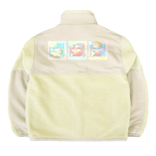 逆上がりを諦めないフトアゴヒゲトカゲ Boa Fleece Jacket