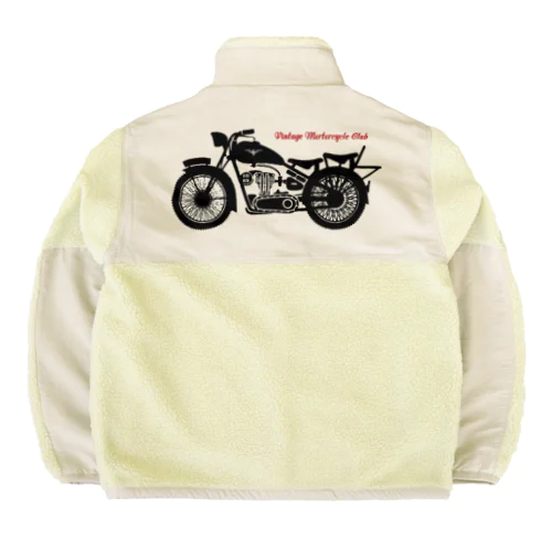 VINTAGE MOTORCYCLE CLUB Boa Fleece Jacket