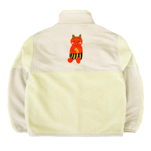 可愛い赤鬼ちゃん① Boa Fleece Jacket