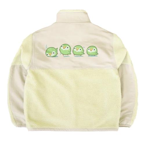 空も飛べるはずと頑張るカカポ Boa Fleece Jacket