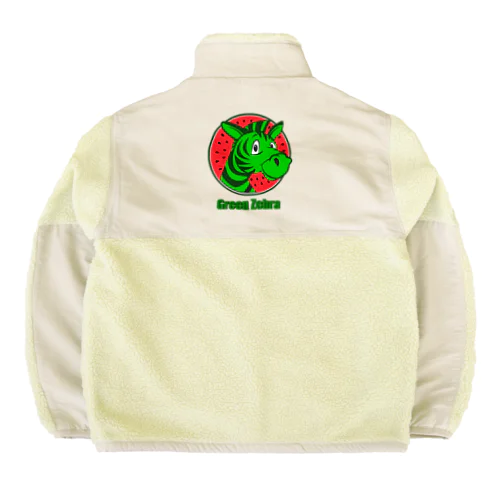 グリーンゼブラ Boa Fleece Jacket