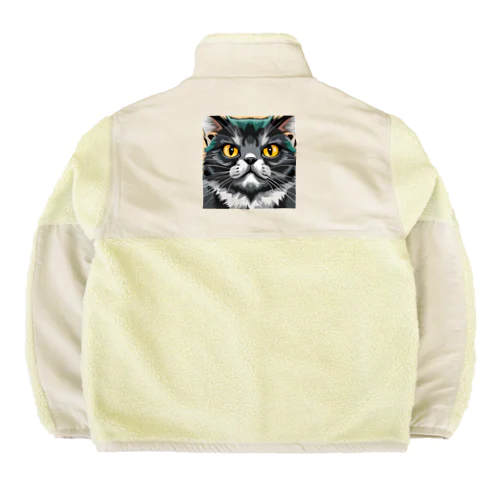 イケてる猫 Boa Fleece Jacket