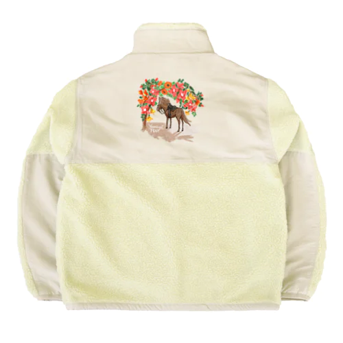 花々のトンネル Boa Fleece Jacket