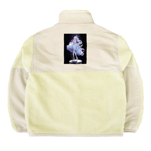 純白のアイドル Boa Fleece Jacket