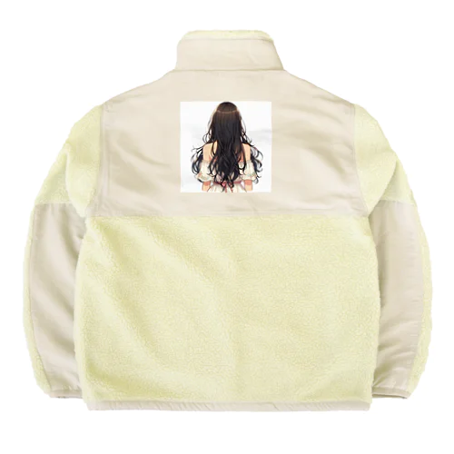 後ろ姿 Boa Fleece Jacket