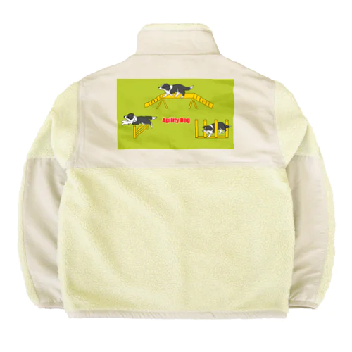 アジリティーボーダーコリー Boa Fleece Jacket