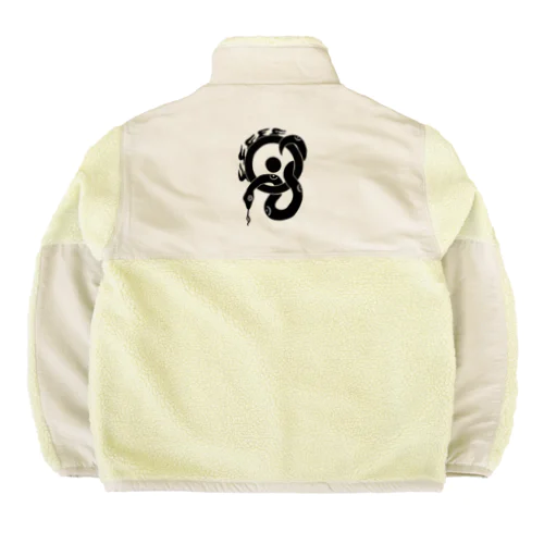 太陽と蛇 Boa Fleece Jacket