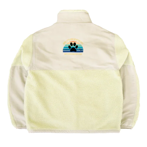 わんちゃん足跡 Boa Fleece Jacket