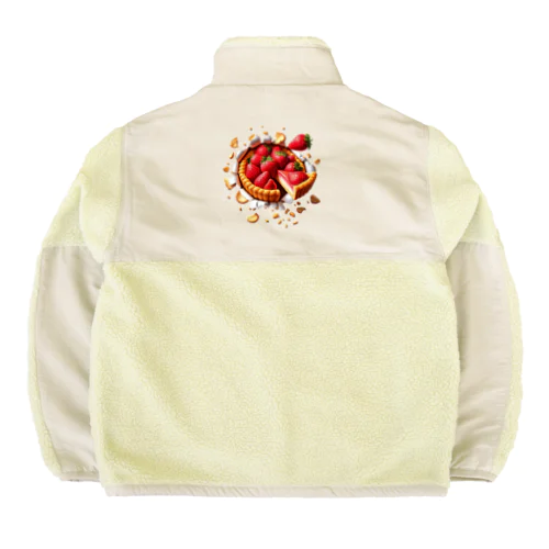 飛び出すイチゴタルト Boa Fleece Jacket