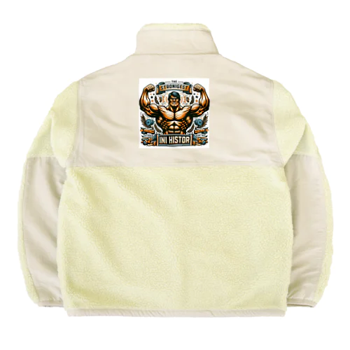 人類史上最強のマッチョ Boa Fleece Jacket