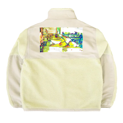 伊豆のカエルくん Boa Fleece Jacket