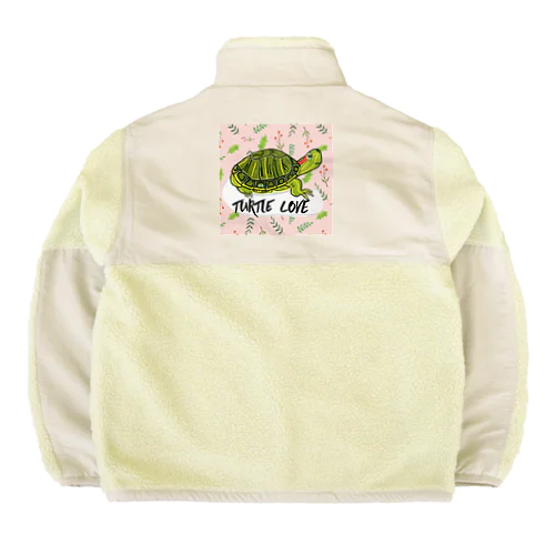 アカミミちゃん① カラフル Boa Fleece Jacket