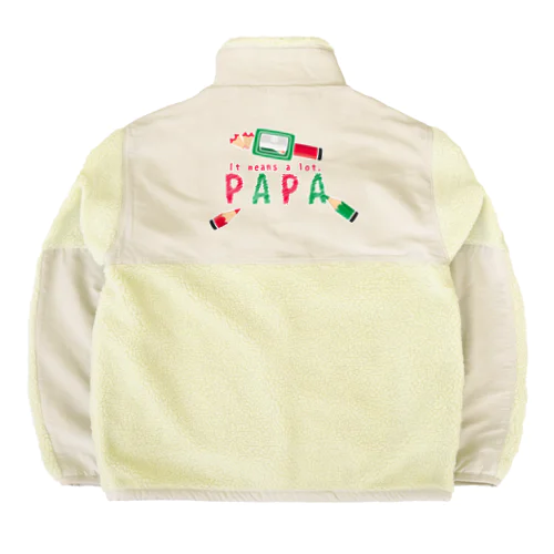 ちびた色鉛筆 PAPA*B Boa Fleece Jacket