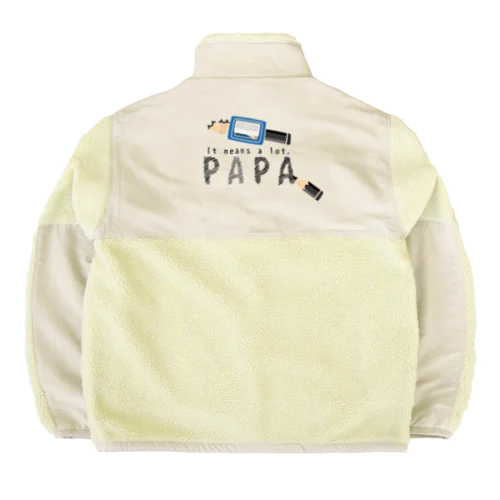 ちびた鉛筆 PAPA*C ボアフリースジャケット