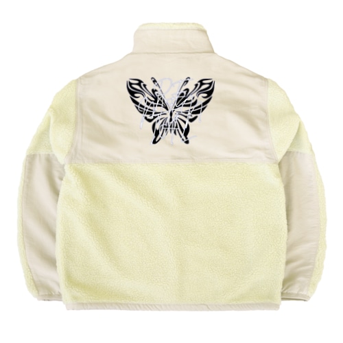 REMENTAL Butterfly Boa Fleece Jacket