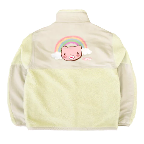 ★ヘロクマ★ゆるふわレインボー★には～★ Boa Fleece Jacket