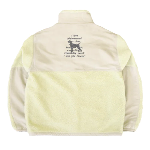 ワイマラナー Boa Fleece Jacket