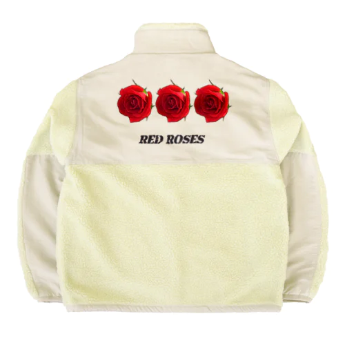 赤い薔薇_2111 Boa Fleece Jacket