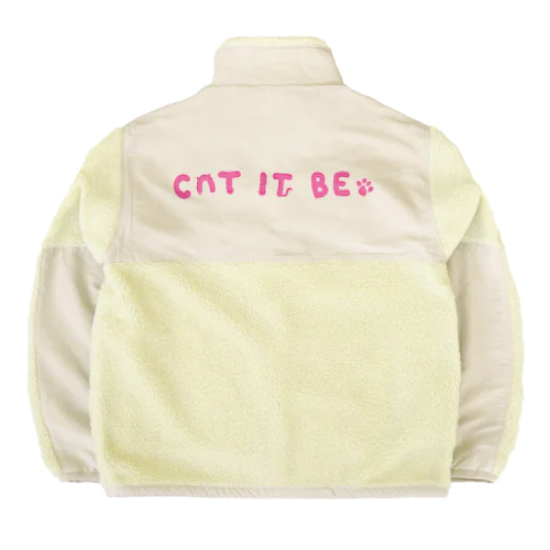 キャット・イット・ビー ピンク Boa Fleece Jacket