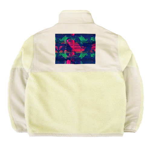 赤い魚 Boa Fleece Jacket