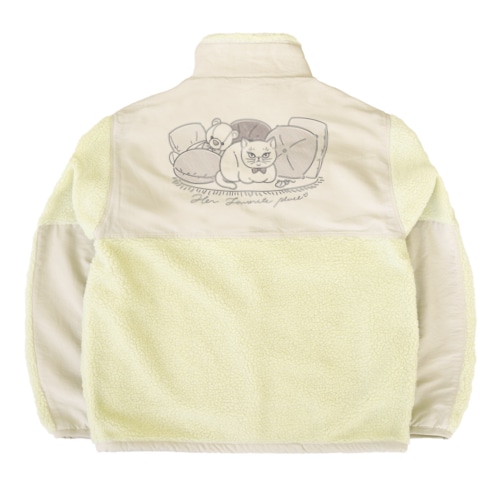 Myumyu tha cat Boa Fleece Jacket