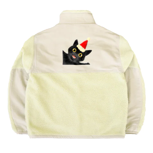 黒猫のやまとくん Boa Fleece Jacket