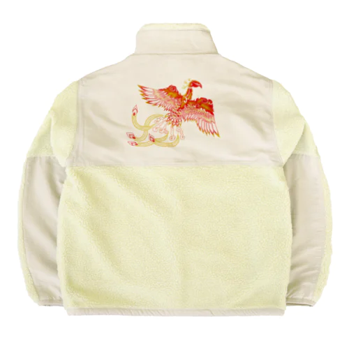 朱雀(カラー) Boa Fleece Jacket