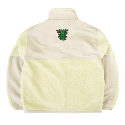 単独で慌てるワニ Boa Fleece Jacket