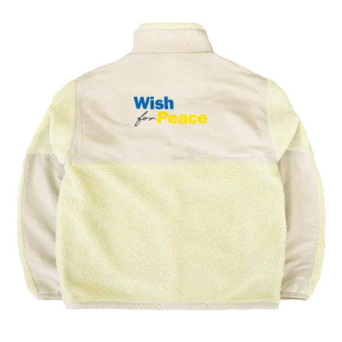 Wish for Peace UKR🇺🇦 Boa Fleece Jacket