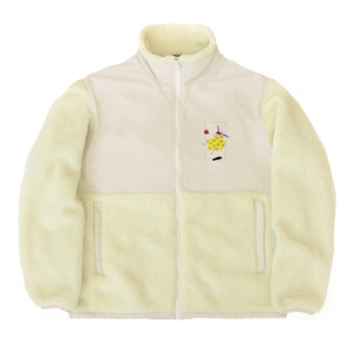 水玉の女02 Boa Fleece Jacket