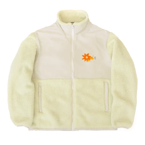 たてがみ車輪ライオン Boa Fleece Jacket