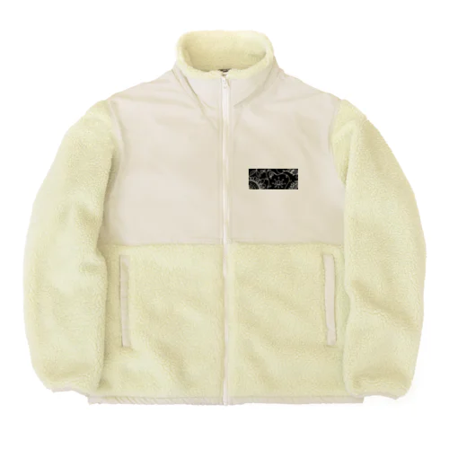 アジアン風モノクロ Boa Fleece Jacket