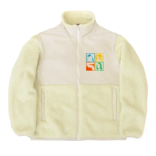 へのへのもへじh.t.その２ Boa Fleece Jacket