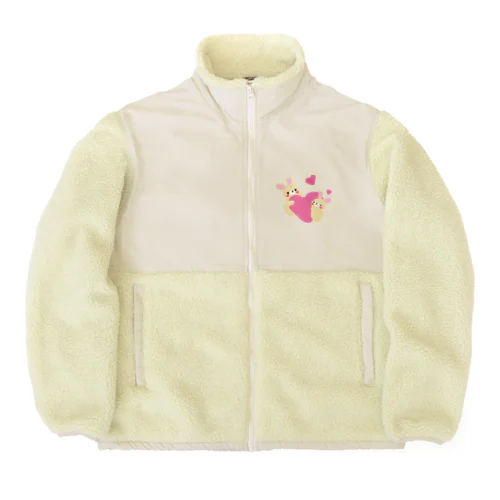 かわいいうさちゃん Boa Fleece Jacket