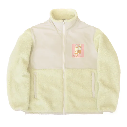 くまねこ単独「あらき」 Boa Fleece Jacket