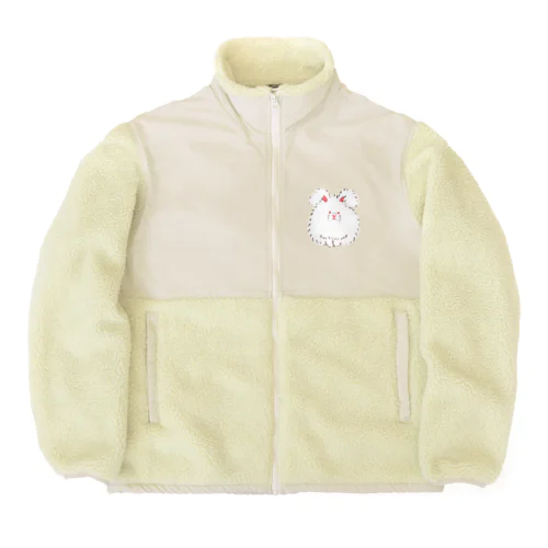 アンゴラウサギ Boa Fleece Jacket