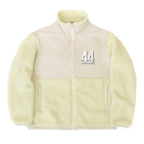 44ロゴオリジナルホワイトシャドウ Boa Fleece Jacket